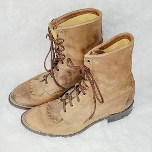 Vintage Laredo Leather Lace Up Riding Boots